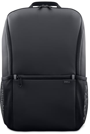 Dell EcoLoop Essential Mochila 14-16 – CP3724 – Ligera, dos bolsillos laterales de malla, organizador de accesorios integrado, funda especialmente acolchada, color negro, Negro, Unisex Adult