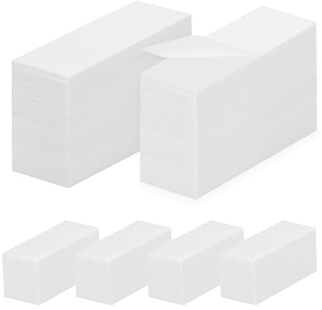 500Pcs Non Woven Wax Strips Soft Waxing Paper Sheets for Body Facial Hair Removal (7.8 x 2.8 and 3.9 x 1.5)