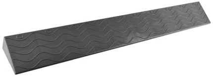 Rampa de umbral para robot aspirador, 99 cm de longitud, rampa para sillas de ruedas, umbral de puerta, bordillo, 3,5 cm, color negro