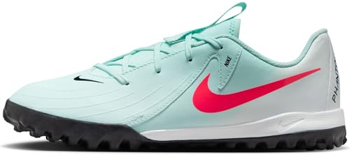 NIKE Unisex's Jr. Phantom Gx 2 Club Oxford Flat, Mint Atomic Red Off Noir, 34 EU