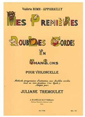 Bime Apparailly Mes Premieres Doubles Cordes En Chansons Positn 1 Vlc. Partitions pour Violoncelle