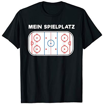 Eishockey Spielfeld Hockey Eisstadion Eishalle Spielplatz T-Shirt