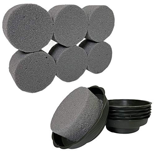 Silk Flower Warehouse 6 x Dry Sec Cylinder with trays for Silk & Artificial Flowers Foam Sponge for Weddings & Florist Floral Arrangements DIY Craft Supplies