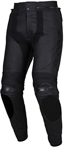 Modeka Minos Pantalon en cuir de moto, noir, 50