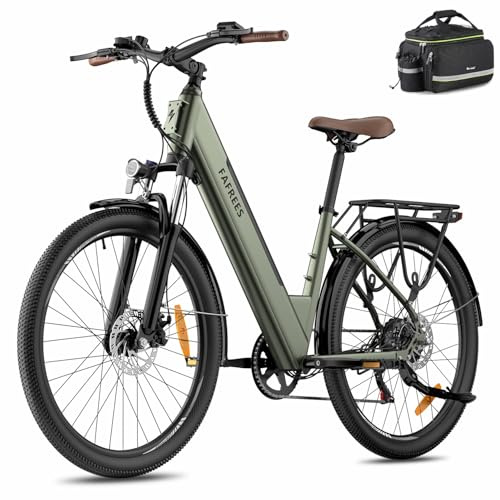 Fafrees F26 PRO Electric Bicycle, 26 inch Electric City Bike, 36V 250W Motor, 16AH Removable Battery, Electric mountain Bike for Unisex Adults, Range 75km (Green)