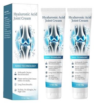 Arthroheal Hyaluronic Acid Joint Repair Cream, Hyaluronic Joint Cream, Arthroheal Crème Réparatrice pour Articulations à L'acide Hyaluronique, Pour Le Dos,Le Cou,Les Mains,Les Genoux (2)