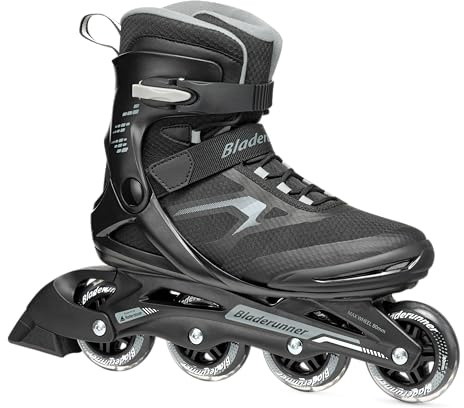 Bladerunner by Rollerblade Advantage Pro XT - Patines en línea para Hombre, Color Negro y Plateado, Patines en línea