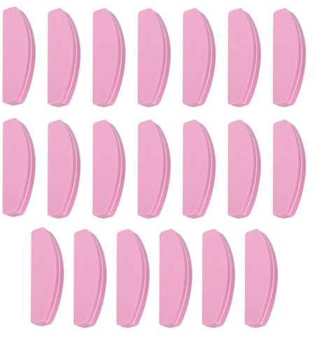 QUARKZMAN Set di 20 mini lime per unghie, grana 100/180, blocchi di levigatura per unghie, blocchi di lucidatura per unghie professionali e naturali, rosa