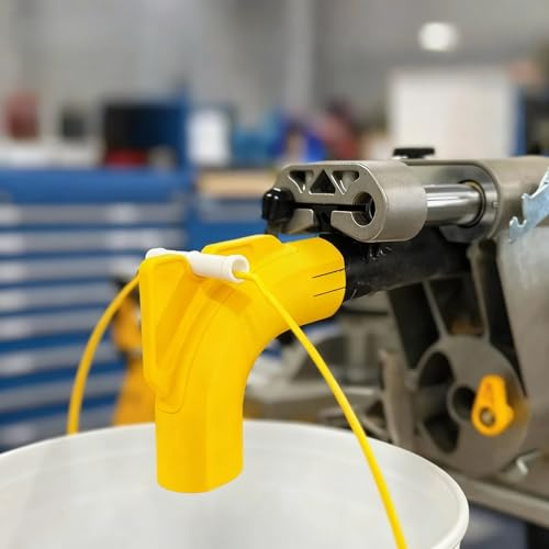 Dust Collector Kit for DeWalt DWS780 Miter Saw, No-Vacuum Attachment System, 5-Gallon Bucket Compatible, Sawdust Collection System (Yellow)