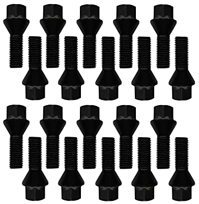 20 Radschrauben Radbolzen schwarz Kegelbund M14x1,25 30mm