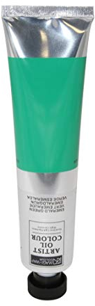 Artist Ölfarbe, 200 ml Großtube in 30 Farben, feine Künstlerqualität (20-smaragdgrün türkis)