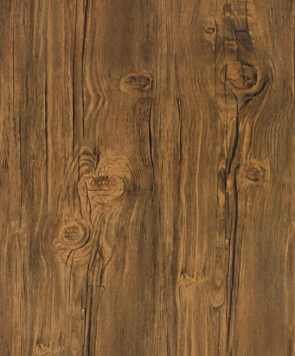 CiCiwind Wood Wallpaper Self Adhesive Vinyl Wrap Peel and Stick Wallpaper Wood Effect Sticky Back Plastic Distressed Rustic Wall Covering Paper Shelf Drawer Liner Vinyl Roll 42x300cm