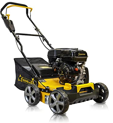 GARLAND SCAR 601 QG-V21 – Escarificador gasolina 212 cc, 5,6 CV, 40 cm de ancho, profundidad ajustable -5/15 mm, rodillo de cuchillas, saco 45 L, manillar plegable, para jardines hasta 500 m²