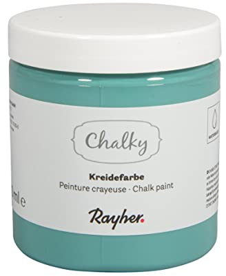 Rayher Pintura a la tiza verde agua, 230 ml, estilo vintage y shabby chic, 35048410