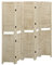 WIFESE 5-TLG. Paravent 175x165 cm Massivholz Paulownia Trennwand Holz Raumtrenner Raumteiler Holz Raumteiler Indoor Privaten Ankleidebereich für Schlafzimmer Wohnzimmer Klappdesign Vintage-Sti