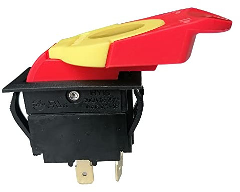 push-button HY18 Push Button Switch for Table Circular Saws 4 Pins Removal DPST 2 NO push-button