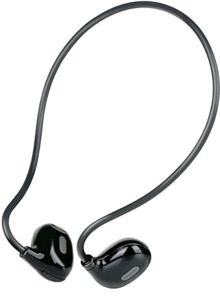 Grundig Auriculares Inalámbricos Bluetooth - Audiofono con Conducción Ósea 5 Horas de Reproducción - Headphones para Música y Llamadas Manos Libres - Incl. Cable de Carga USB-C