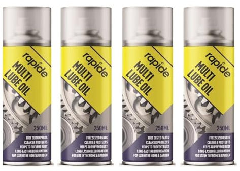 SDMAX Multi Lube Oil Aerosol Spray, High Performance, Long-Lasting Lubrication, Easy To Use, Compact And Portable, Corrosion Protection, Multi-Purpose Use, 250ml (4PCS)