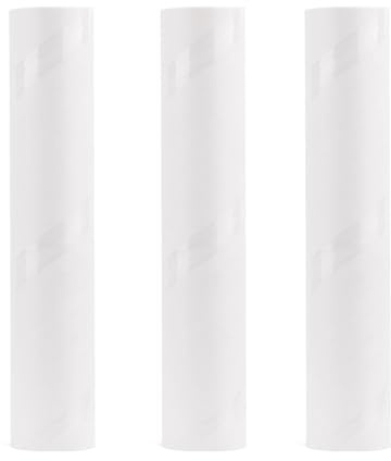 LELE LIFE Grands rouleaux anti-peluches pour poils d'animaux, 24 cm de large et tête rotative à 180°, extra collant, manche long et housse pour tapis, 180 recharges (3 recharges/180 feuilles)