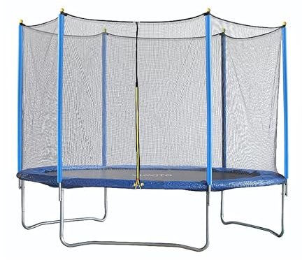 Viavito 8ft, 10ft Outdoor Kids Trampoline with Safety Zip Net Enclosure, UV Resistant Mat, Protective Padding & Robust Steel Frame, Fun Recreational Garden Bouncer for Children (8FT)