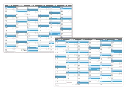 Tafelkalender DIN A5 2026 + 2027 (2 x 10 Stück) Format (148 x 210 mm) 300g BD Papier sehr gut beschreibbar