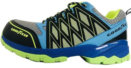 Goodyear - Zapatos de Seguridad Unisex GYSHU1503N - Material Resistente - Protección en Punteras - Suela Antideslizante - Talla 43 - Para Trabajos Interiores y Exteriores