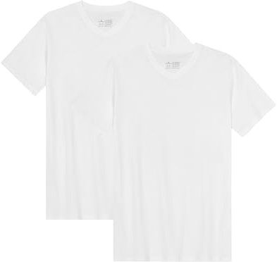 DANISH ENDURANCE Herr-T-shirts, Ekologisk Bomull, V-ringad, [Pack Size] | V-ringad T-shirt i Ekologisk Bomull och Modal, Mjuk och Andningsbar, för Vardagsbruk och Lätt Träning