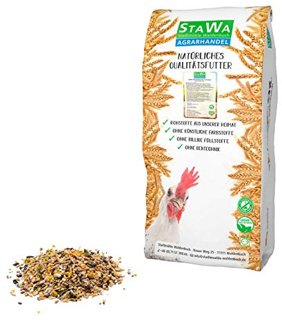 STAWA Hühnerfutter-Mix mit Kräuter, ohne Gentechnik, Alleinfuttermittel für Hühner, 10 kg