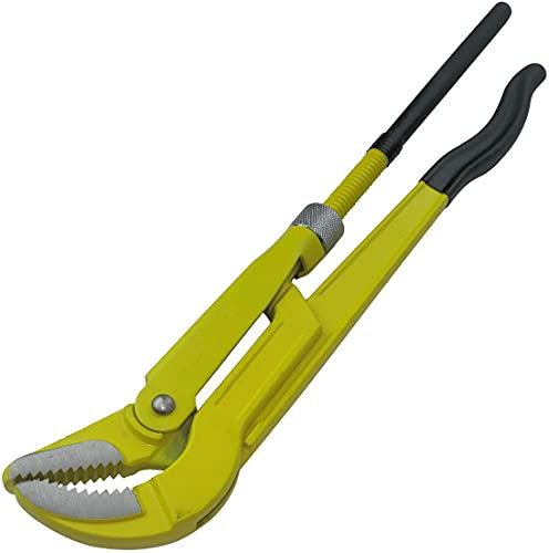 AERZETIX - C51129 - Clé serre tube 1 1/2'' à 45° 430mm - clé à tube outil de plombier - DIN 5234 - plomberie/chauffage/alimentation - en acier/CR-V/