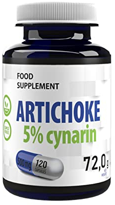 Artischocke 5.000mg Äquivalent (500mg 10:1 Extrakt) | 120 Vegane Kapseln | Hohe Stärke 25mg Cynarin | Unterstützt Verdauung & Lebergesundheit | Laborgeprüft