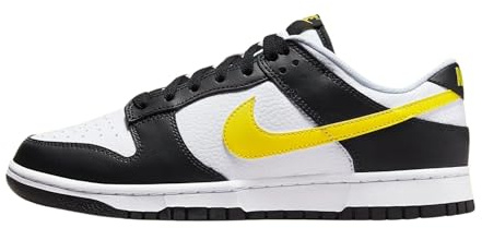 Nike Dunk Low Retro Sneaker für Herren, Black Opti Yellow White, 8.5