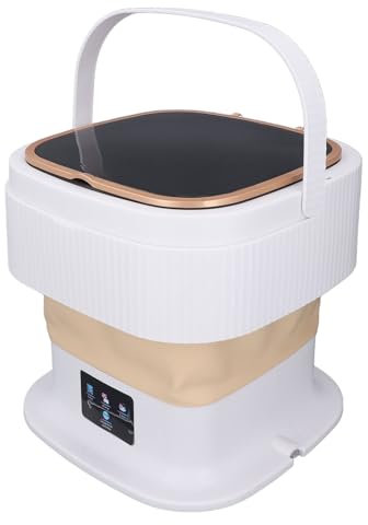 Machine à Laver Portable 3 Modes de Minuterie Mini Laveuse Pliable avec Tuyau de Vidange 11,5 L Laveuse Pliable de Grande capacité pour Sous-Vêtements Vêtements de bébé (Prise UE)