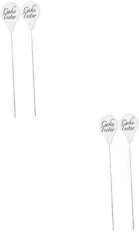 SHOWERORO 4stücke Kuchentester Wiederverwendbare Testnadel Für Kuchen Muffins Und Gebäck Präzise Backwerkzeuge Für Gleichmäßiges Backen Design