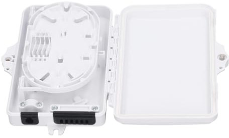Fiber Distribution Box 6 FTTH Terminal Box Layered Design Fiber Optic Distribution Junction for SC and FC Interfaces, ABS Material