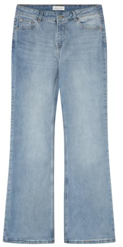 SPRINGFIELD Flare Low Rise Jeans Taille Basse, Bleu, 34 Femme