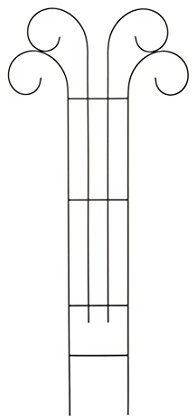 Dehner Rankspalier V, ca. 100 x 50 cm, Metall/Kunststoff, schwarz