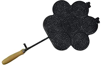 ELETTRO CENTER TIGELLIERA INDUZIONE TEFLON 7 POSTI CON GANCIO CHIUSURA, 433