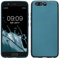 kwmobile Case kompatibel mit Huawei P10 Hülle - Schutzhülle aus Silikon metallisch schimmernd - Handyhülle Metallic Karibikblau