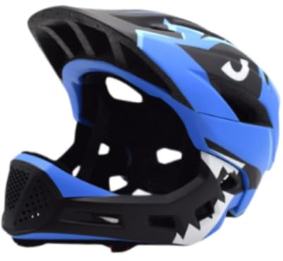 kowaku Kinder-Fahrradhelm, Fahrradhelm mit Verstellbarer Passform, Skateboard-Helm, für Jungen und Mädchen, zum Radfahren, BLAU