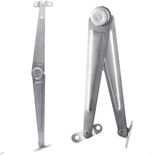Klappscharnierstützen aus Eisen, Edelstahl, Schrankscharniere, 2-teiliges Set für Möbel-Hebedeckel und Schreibtisch-Anwendungen