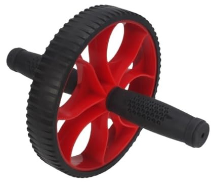 Fitnesshjul Multifunktionellt träningshjul Maghjul Praktisk yogahjul kärnstyrketränare Förbättrad stabilitet Lämplig for pilates- och yogaövningar Idealisk for sportentusiaster(Red,2pcs)