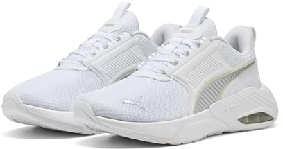 Puma X-Cell Nova FS Scarpe da Corsa su Strada, Unisex, Bianco Argento-Mela Spritz, 40, Puma White Puma Silver Apple Spritz, 43 EU