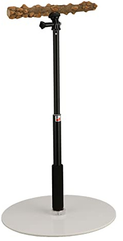 Yechiry Support de Perche d'oiseau en Bois, Support de Perchoir d'entraînement à Oiseaux Réglables, de Jeu Détachable Portable pour les Perruches, les Calopiels, l'intérieur, le Plein Air, les