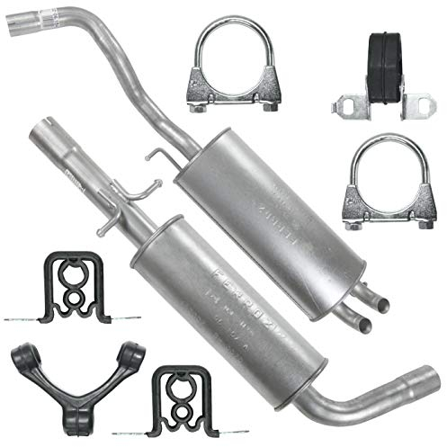 Adamot Auspuffanlage Schalldämpferset Auspuff für VW New Beetle I 1 9C, Golf 4 IV