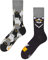 Many Mornings - Mismatched Socken - Lustige Socken Unisex - Katzen Socken - Geschenkidee - Design: Black Cat - Made in EU - 35-38