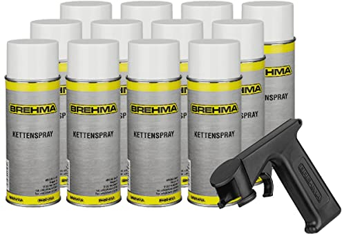 24x Kettenspray Kettenfett 400 ml für O-Ring-Ketten geeignet transparent mit Griff