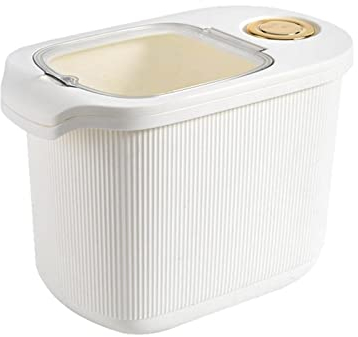 GImLY Secchio per Riso, Contenitore ermetico per Alimenti | Dispenser di Grano a Prova di Insetto, Scatola di conservazione sigillata per Farina di Grano con misurino per Cibo per Gatti per Cani