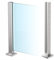 Cvter aus Edelstahl Glasgeländer pfosten – 60cm, Schwerlastbereich glashalter edelstahl glasklemme für Veranda, Stufen, Garten, Terrasse, Treppe, Silbernes
