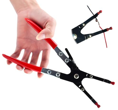 Favengo Pince à Souder Fil Acier, Pince pour Poste à Souder, Pince Poste à Souder, Pince Collier de Serrage Longueur 24,5 Cm