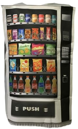 Costume de distributeur automatique pour adulte | Tenues de casse-croûte | Distributeur automatique Cosplay | Costumes de fête de Noël uniques pour adultes, tenue de fête de Noël créative pour